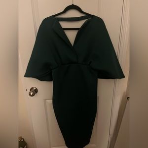 Asos dark green midi dress worn once only